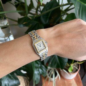 Panthère de Cartier Watch. 18K Gold and Steel.